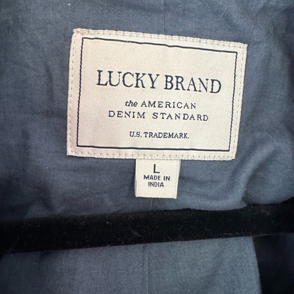 Lucky Brand Leather Jacket in Teal Blue - Picture 2 of 7